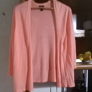 Worthington Women's Light Coral Cardigan
